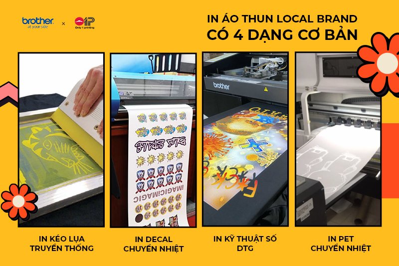 O1P cung cấp dịch vụ in áo thun local brand tại Hồ Chí Minh